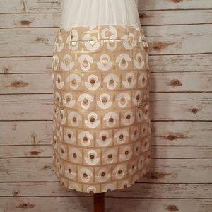 Sparkly Gold Print Skirt